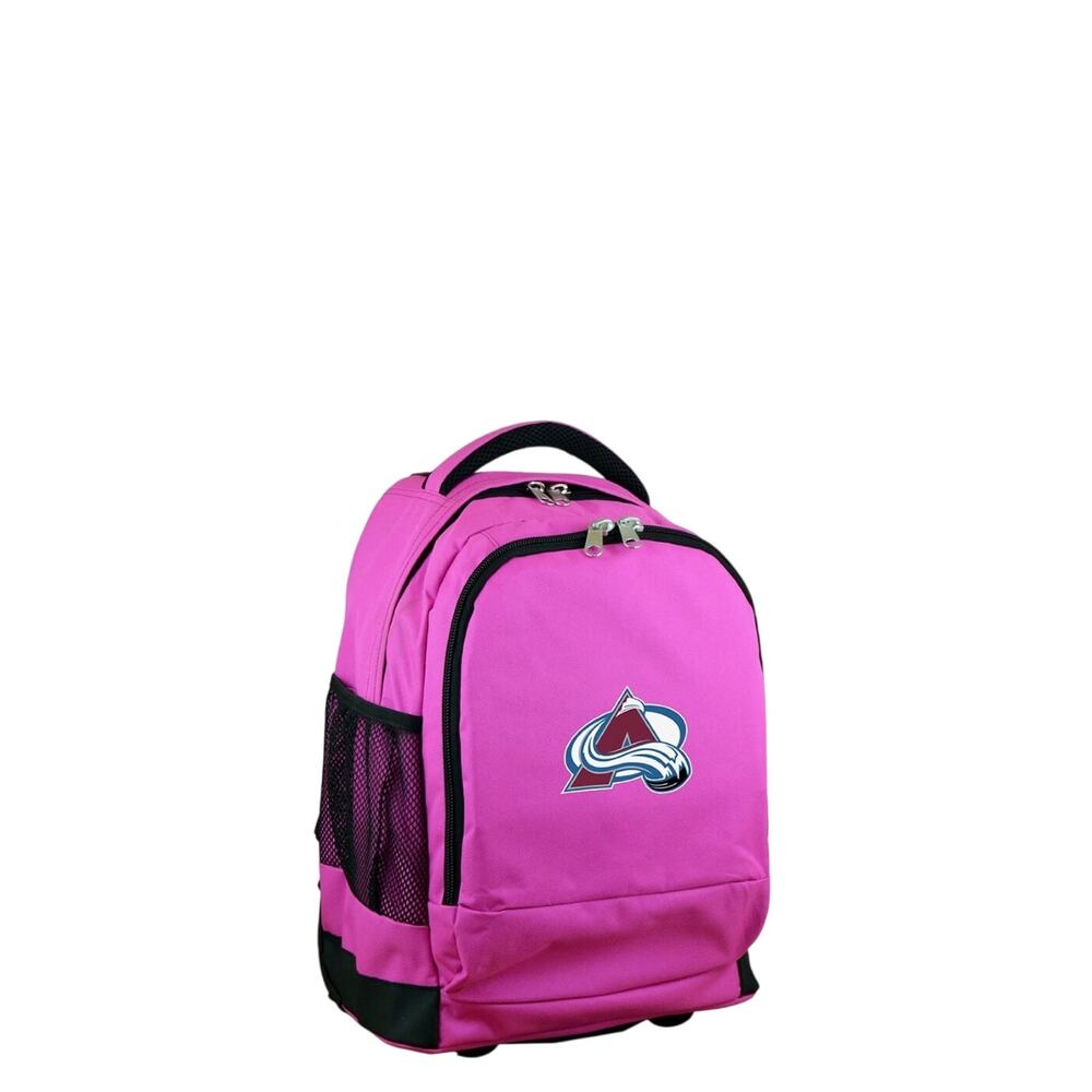 MOJO Colorado Avalanche Pink 19” Wheeled Rolling Backpack NHL